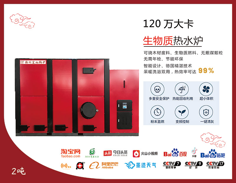 120萬大卡生物質(zhì)熱水爐
