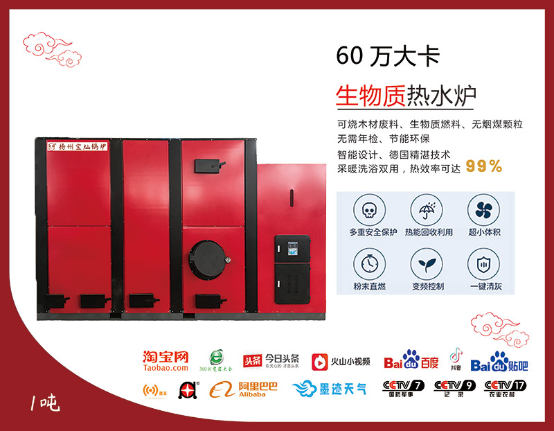 60萬大卡生物質(zhì)熱水爐